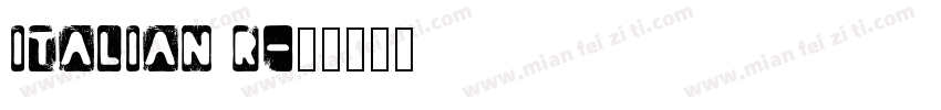 Italian R字体转换